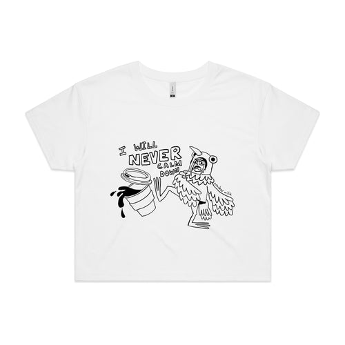Tamara Pigeon Tee by Lonely Kids Club. All clothing from our T-shirts to our shorts and hoodies are ethically made, and printed packed and shipped from Sydney.