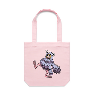 Tamara Pigeon Tote by Lonely Kids Club. All clothing from our T-shirts to our shorts and hoodies are ethically made, and printed packed and shipped from Sydney.