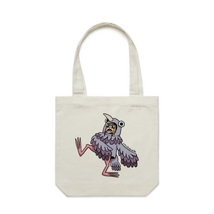 Tamara Pigeon Tote by Lonely Kids Club. All clothing from our T-shirts to our shorts and hoodies are ethically made, and printed packed and shipped from Sydney.