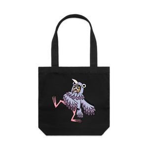 Tamara Pigeon Tote by Lonely Kids Club. All clothing from our T-shirts to our shorts and hoodies are ethically made, and printed packed and shipped from Sydney.