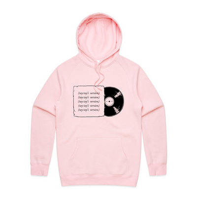 Tay Tay's Version Hoodie by Lonely Kids Club. All clothing from our T-shirts to our shorts and hoodies are ethically made, and printed packed and shipped from Sydney.