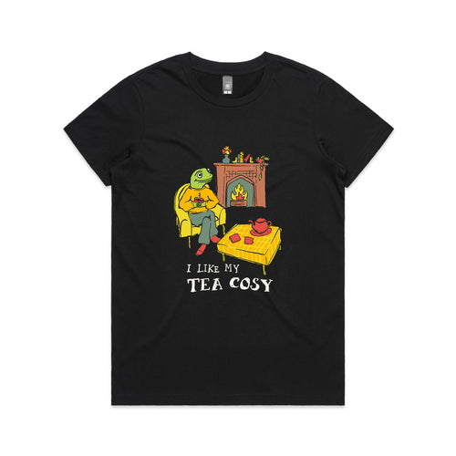 Tea Cosy Tee by Lonely Kids Club. All clothing from our T-shirts to our shorts and hoodies are ethically made, and printed packed and shipped from Sydney.