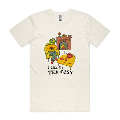 Tea Cosy Tee by Lonely Kids Club. All clothing from our T-shirts to our shorts and hoodies are ethically made, and printed packed and shipped from Sydney.
