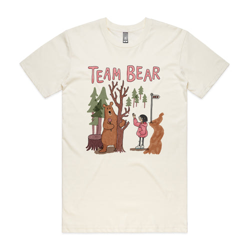 Team Bear Tee by Lonely Kids Club. All clothing from our T-shirts to our shorts and hoodies are ethically made, and printed packed and shipped from Sydney.