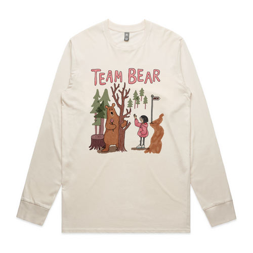 Team Bear Tee by Lonely Kids Club. All clothing from our T-shirts to our shorts and hoodies are ethically made, and printed packed and shipped from Sydney.