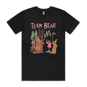 Team Bear Tee by Lonely Kids Club. All clothing from our T-shirts to our shorts and hoodies are ethically made, and printed packed and shipped from Sydney.