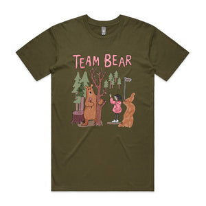 Team Bear Tee by Lonely Kids Club. All clothing from our T-shirts to our shorts and hoodies are ethically made, and printed packed and shipped from Sydney.