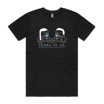 Tears To Us Tee by Lonely Kids Club. All clothing from our T-shirts to our shorts and hoodies are ethically made, and printed packed and shipped from Sydney.