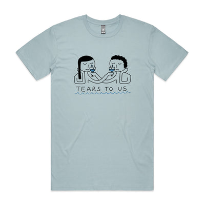 Tears To Us Tee by Lonely Kids Club. All clothing from our T-shirts to our shorts and hoodies are ethically made, and printed packed and shipped from Sydney.