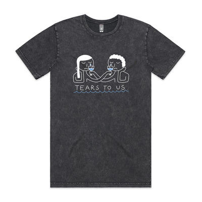 Tears To Us Tee by Lonely Kids Club. All clothing from our T-shirts to our shorts and hoodies are ethically made, and printed packed and shipped from Sydney.