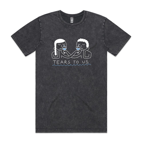 Tears To Us Tee by Lonely Kids Club. All clothing from our T-shirts to our shorts and hoodies are ethically made, and printed packed and shipped from Sydney.