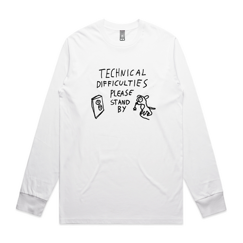 Technical Difficulties Raglan Tee by Lonely Kids Club. All clothing from our T-shirts to our shorts and hoodies are ethically made, and printed packed and shipped from Sydney.