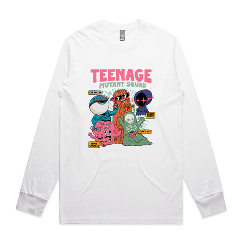 Teenage Mutant Squad Tee by Lonely Kids Club. All clothing from our T-shirts to our shorts and hoodies are ethically made, and printed packed and shipped from Sydney.