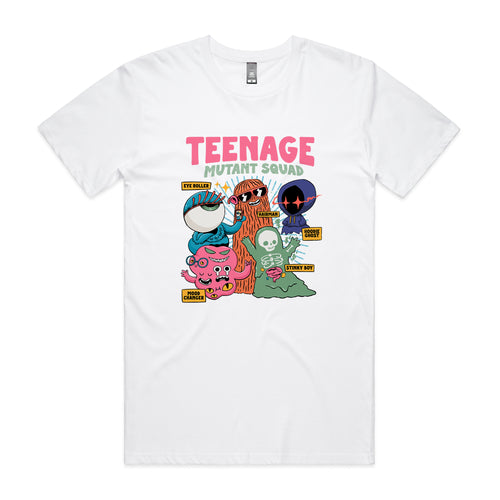 Teenage Mutant Squad Tee by Lonely Kids Club. All clothing from our T-shirts to our shorts and hoodies are ethically made, and printed packed and shipped from Sydney.