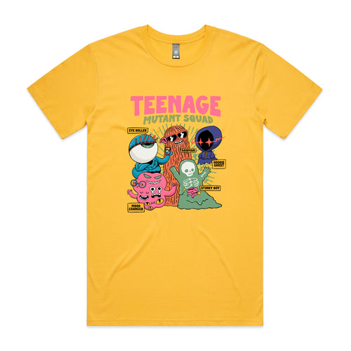 Teenage Mutant Squad Tee by Lonely Kids Club. All clothing from our T-shirts to our shorts and hoodies are ethically made, and printed packed and shipped from Sydney.