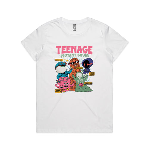 Teenage Mutant Squad Tee by Lonely Kids Club. All clothing from our T-shirts to our shorts and hoodies are ethically made, and printed packed and shipped from Sydney.