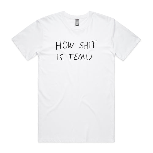 Temu Tee by Lonely Kids Club. All clothing from our T-shirts to our shorts and hoodies are ethically made, and printed packed and shipped from Sydney.