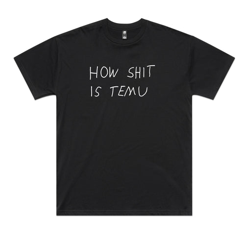 Temu Tee by Lonely Kids Club. All clothing from our T-shirts to our shorts and hoodies are ethically made, and printed packed and shipped from Sydney.
