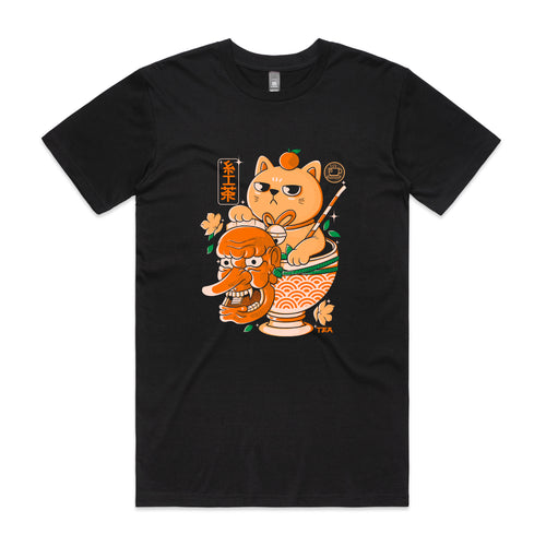 Tengu Tea Tee by Lonely Kids Club. All clothing from our T-shirts to our shorts and hoodies are ethically made, and printed packed and shipped from Sydney.