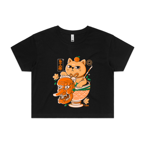 Tengu Tea Tee by Lonely Kids Club. All clothing from our T-shirts to our shorts and hoodies are ethically made, and printed packed and shipped from Sydney.