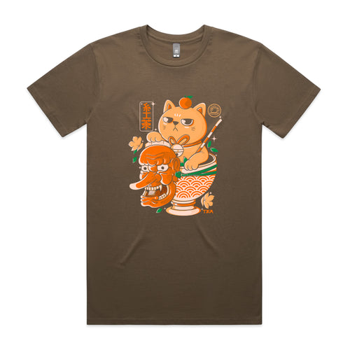 Tengu Tea Tee by Lonely Kids Club. All clothing from our T-shirts to our shorts and hoodies are ethically made, and printed packed and shipped from Sydney.