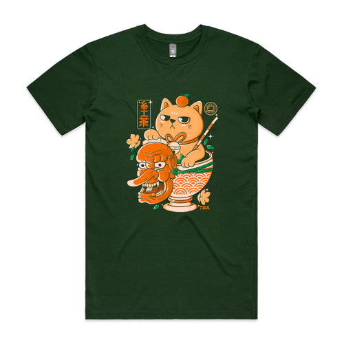 Tengu Tea Tee by Lonely Kids Club. All clothing from our T-shirts to our shorts and hoodies are ethically made, and printed packed and shipped from Sydney.