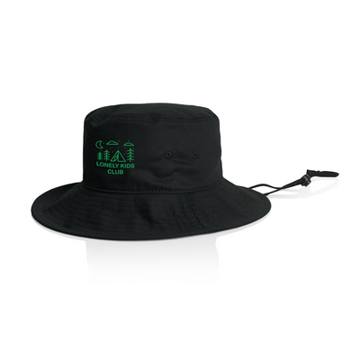 Tent Sun Hat by Lonely Kids Club. All clothing from our T-shirts to our shorts and hoodies are ethically made, and printed packed and shipped from Sydney.