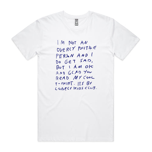 Thanks For Reading My Tee by Lonely Kids Club. All clothing from our T-shirts to our shorts and hoodies are ethically made, and printed packed and shipped from Sydney.