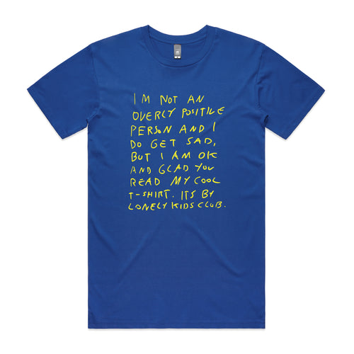 Thanks For Reading My Tee by Lonely Kids Club. All clothing from our T-shirts to our shorts and hoodies are ethically made, and printed packed and shipped from Sydney.