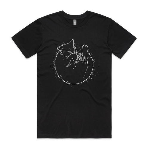 The Cat Tee by Lonely Kids Club. All clothing from our T-shirts to our shorts and hoodies are ethically made, and printed packed and shipped from Sydney.