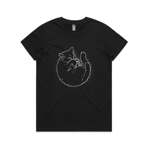 The Cat Tee by Lonely Kids Club. All clothing from our T-shirts to our shorts and hoodies are ethically made, and printed packed and shipped from Sydney.