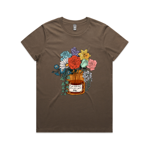The Eras Bouquet Tee by Lonely Kids Club. All clothing from our T-shirts to our shorts and hoodies are ethically made, and printed packed and shipped from Sydney.