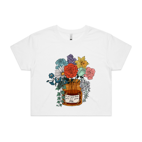 The Eras Bouquet Tee by Lonely Kids Club. All clothing from our T-shirts to our shorts and hoodies are ethically made, and printed packed and shipped from Sydney.