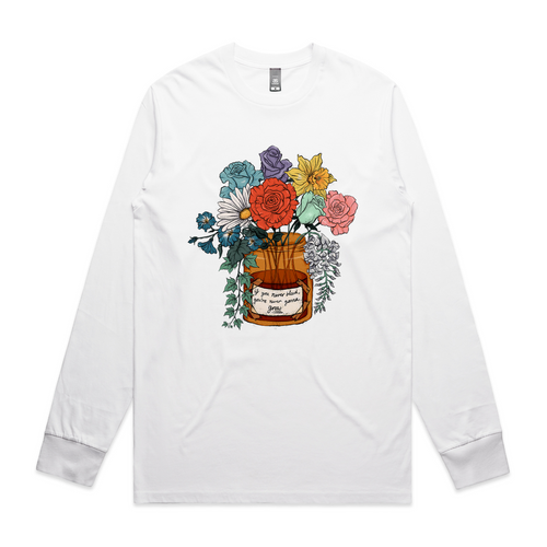 The Eras Bouquet Tee by Lonely Kids Club. All clothing from our T-shirts to our shorts and hoodies are ethically made, and printed packed and shipped from Sydney.