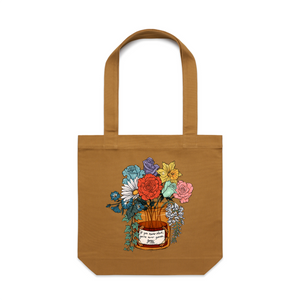 The Eras Bouquet Tote by Lonely Kids Club. All clothing from our T-shirts to our shorts and hoodies are ethically made, and printed packed and shipped from Sydney.