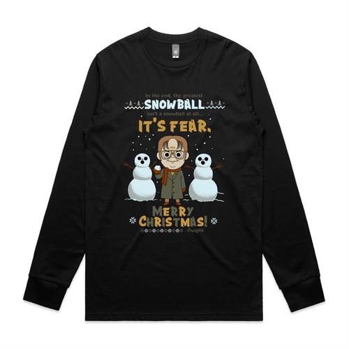 The Greatest Snowball Is Fear Tee by Lonely Kids Club. All clothing from our T-shirts to our shorts and hoodies are ethically made, and printed packed and shipped from Sydney.