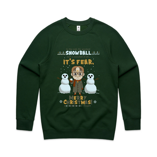 The Greatest Snowball Is Fear Jumper by Lonely Kids Club. All clothing from our T-shirts to our shorts and hoodies are ethically made, and printed packed and shipped from Sydney.