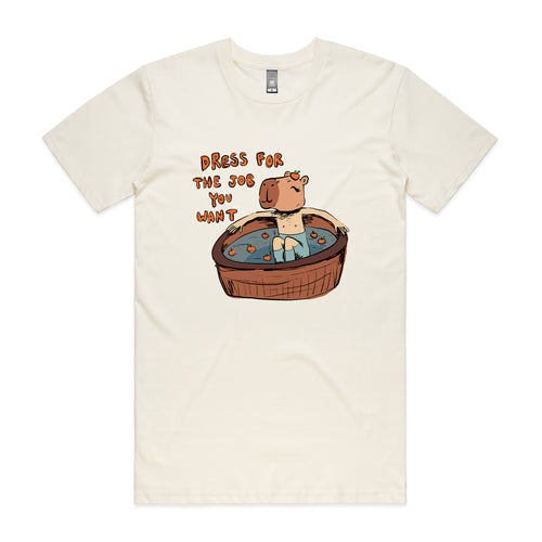 The Job You Want Tee by Lonely Kids Club. All clothing from our T-shirts to our shorts and hoodies are ethically made, and printed packed and shipped from Sydney.