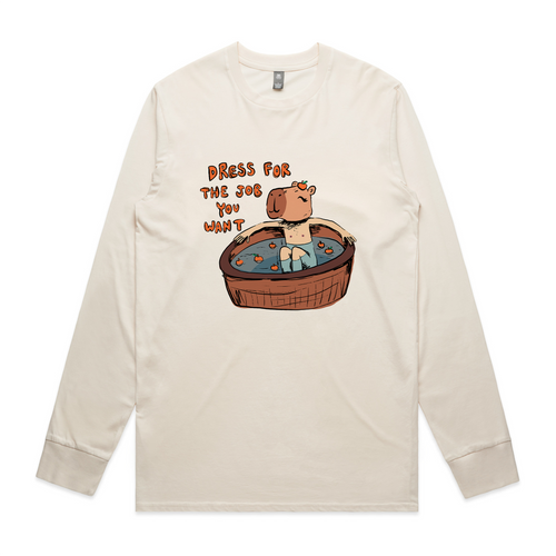 The Job You Want Tee by Lonely Kids Club. All clothing from our T-shirts to our shorts and hoodies are ethically made, and printed packed and shipped from Sydney.