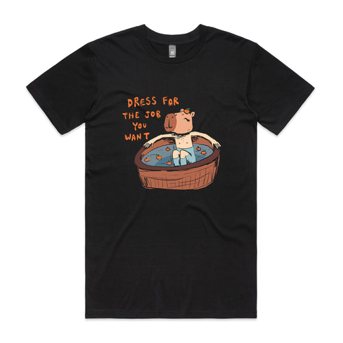 The Job You Want Tee by Lonely Kids Club. All clothing from our T-shirts to our shorts and hoodies are ethically made, and printed packed and shipped from Sydney.