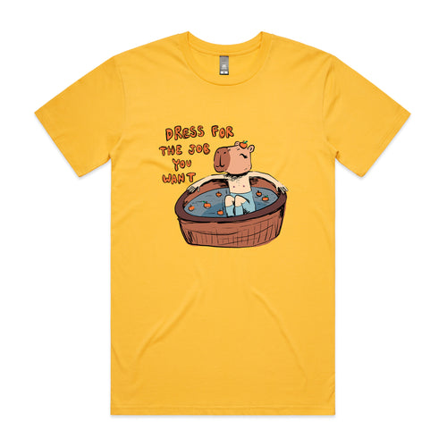 The Job You Want Tee by Lonely Kids Club. All clothing from our T-shirts to our shorts and hoodies are ethically made, and printed packed and shipped from Sydney.