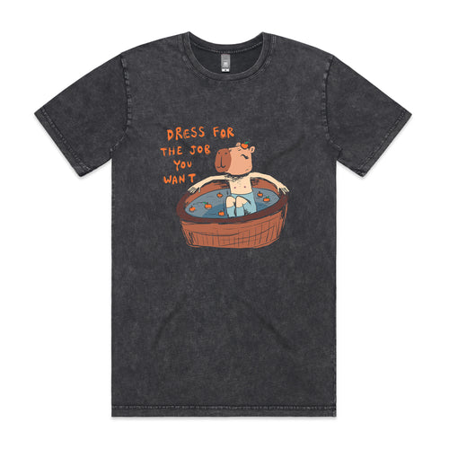 The Job You Want Tee by Lonely Kids Club. All clothing from our T-shirts to our shorts and hoodies are ethically made, and printed packed and shipped from Sydney.