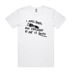 The Light Is Gone Tee by Lonely Kids Club. All clothing from our T-shirts to our shorts and hoodies are ethically made, and printed packed and shipped from Sydney.