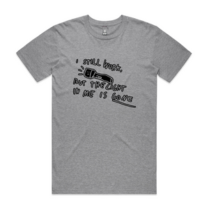 The Light Is Gone Tee by Lonely Kids Club. All clothing from our T-shirts to our shorts and hoodies are ethically made, and printed packed and shipped from Sydney.
