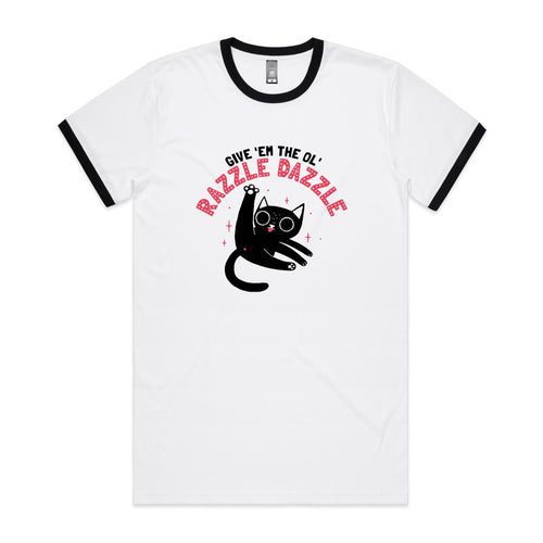 The Ol' Razzle Dazzle Tee by Lonely Kids Club. All clothing from our T-shirts to our shorts and hoodies are ethically made, and printed packed and shipped from Sydney.