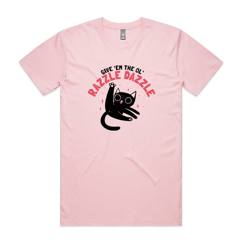The Ol' Razzle Dazzle Tee by Lonely Kids Club. All clothing from our T-shirts to our shorts and hoodies are ethically made, and printed packed and shipped from Sydney.
