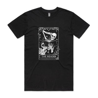 The Reader Tee by Lonely Kids Club. All clothing from our T-shirts to our shorts and hoodies are ethically made, and printed packed and shipped from Sydney.