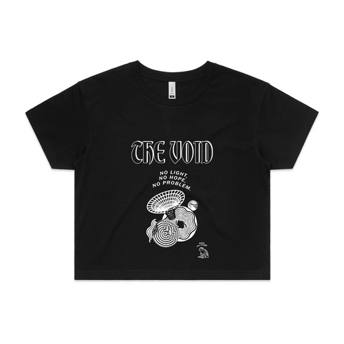 The Void Tee by Lonely Kids Club. All clothing from our T-shirts to our shorts and hoodies are ethically made, and printed packed and shipped from Sydney.