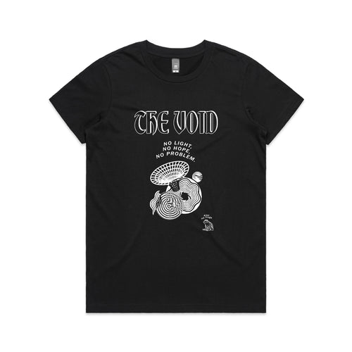 The Void Tee by Lonely Kids Club. All clothing from our T-shirts to our shorts and hoodies are ethically made, and printed packed and shipped from Sydney.