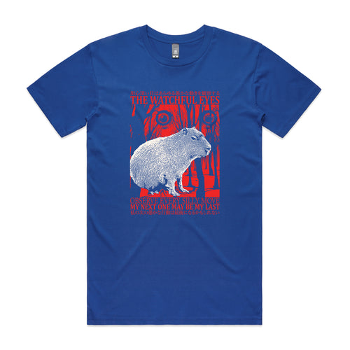 The Watchful Eyes Tee by Lonely Kids Club. All clothing from our T-shirts to our shorts and hoodies are ethically made, and printed packed and shipped from Sydney.